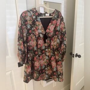 Floral V-Neck Dress